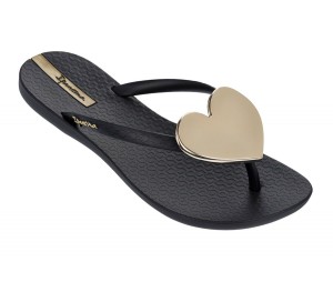 Black / Black Ipanema Wave Heart | 5614DYEXG