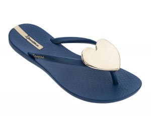 Blue / Gold Ipanema Wave Heart | 2098VFOJB