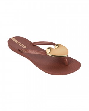 Brown / Brown / Gold Ipanema Wave Heart | 1540RELKA