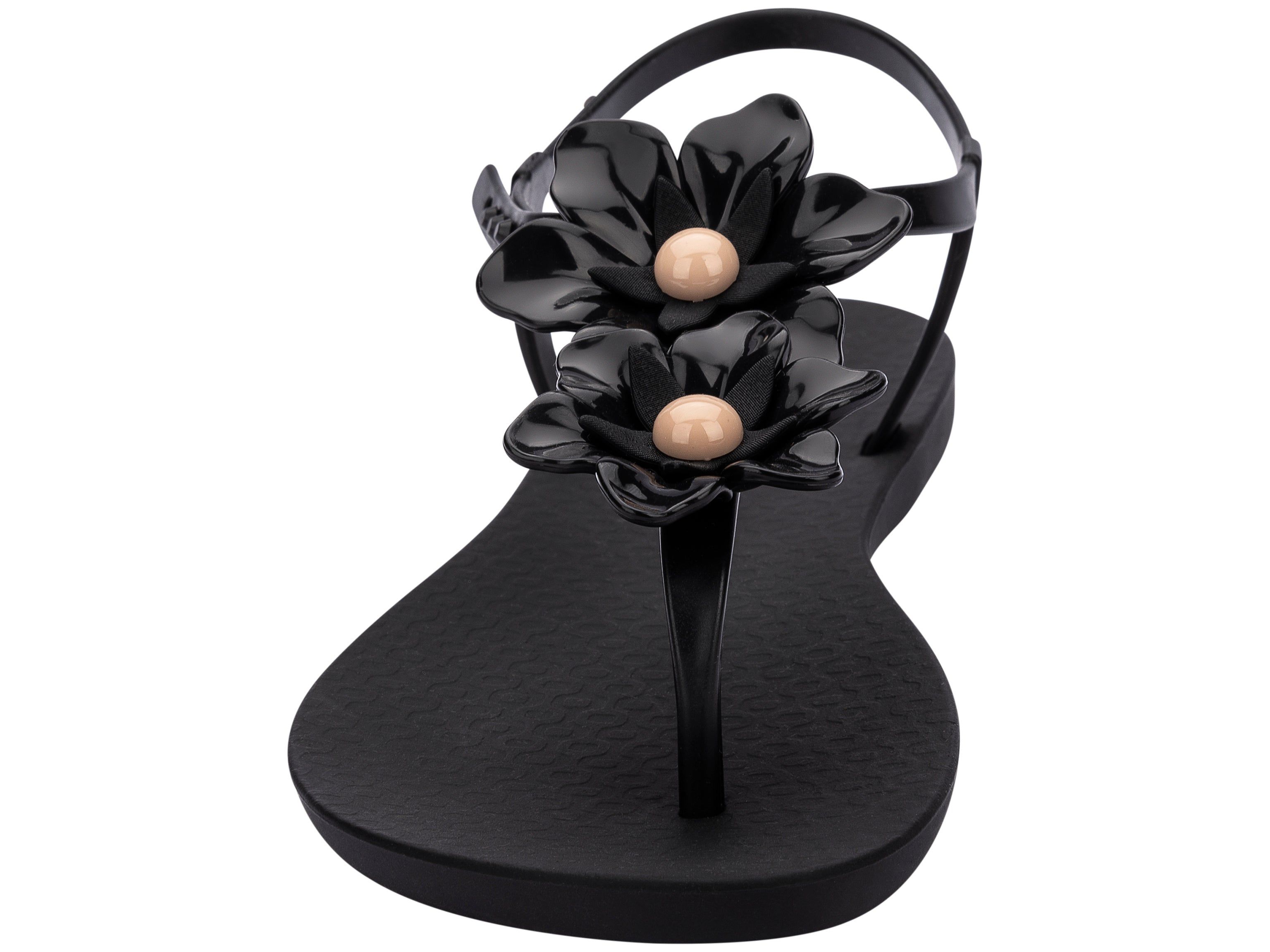 Black / Beige Ipanema Duo Flowers | 1260LPZHQ