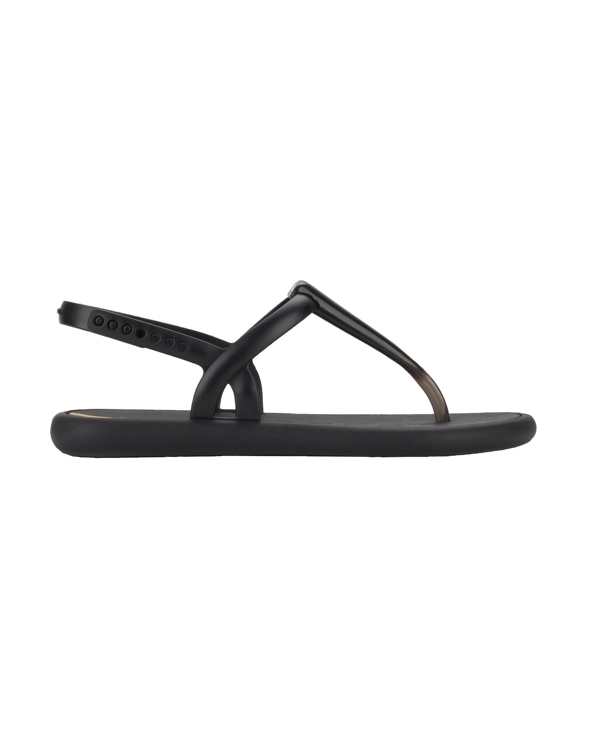 Black / Black Ipanema Glossy Sandal | 4156DTLOJ