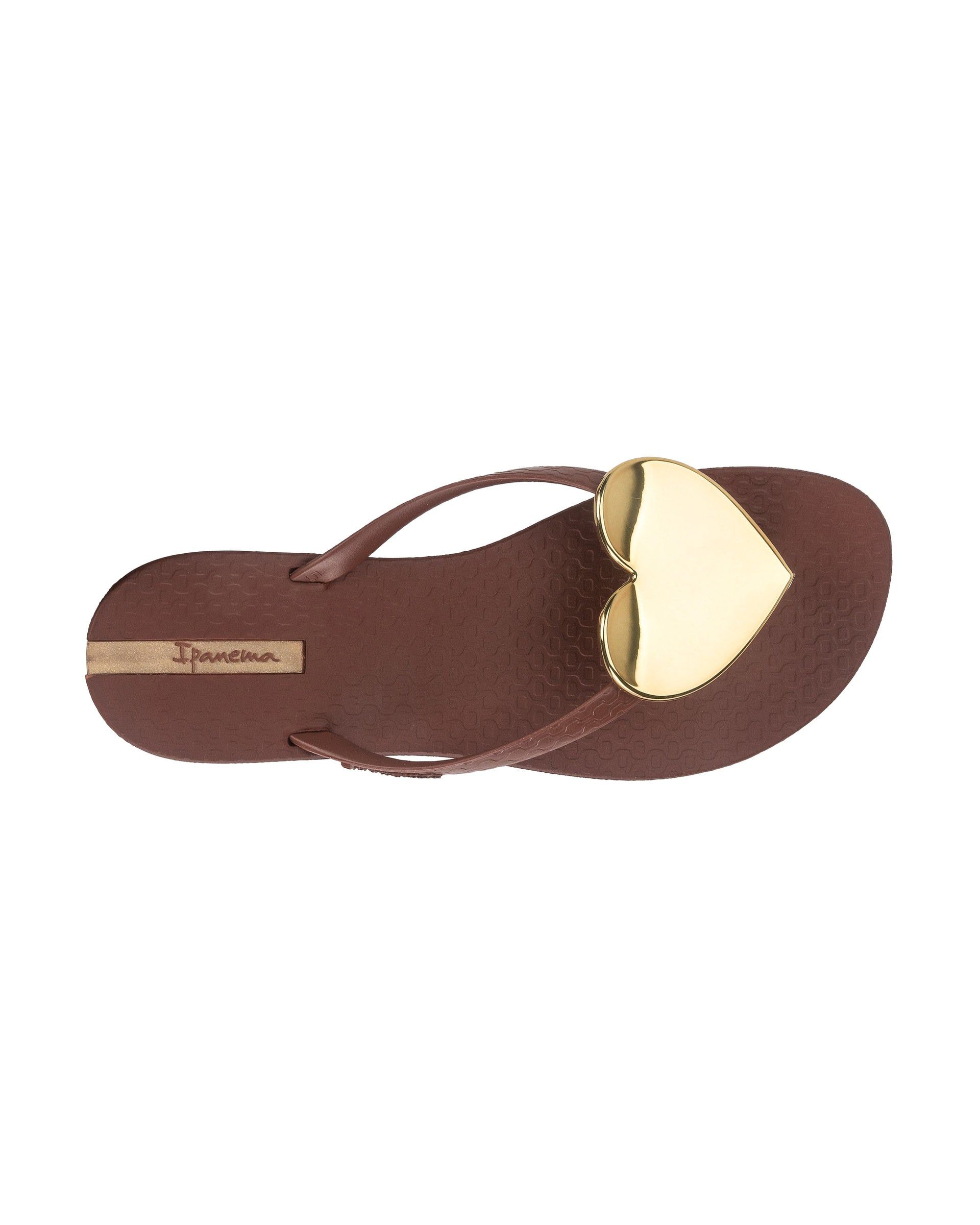 Brown / Brown / Gold Ipanema Wave Heart | 1540RELKA