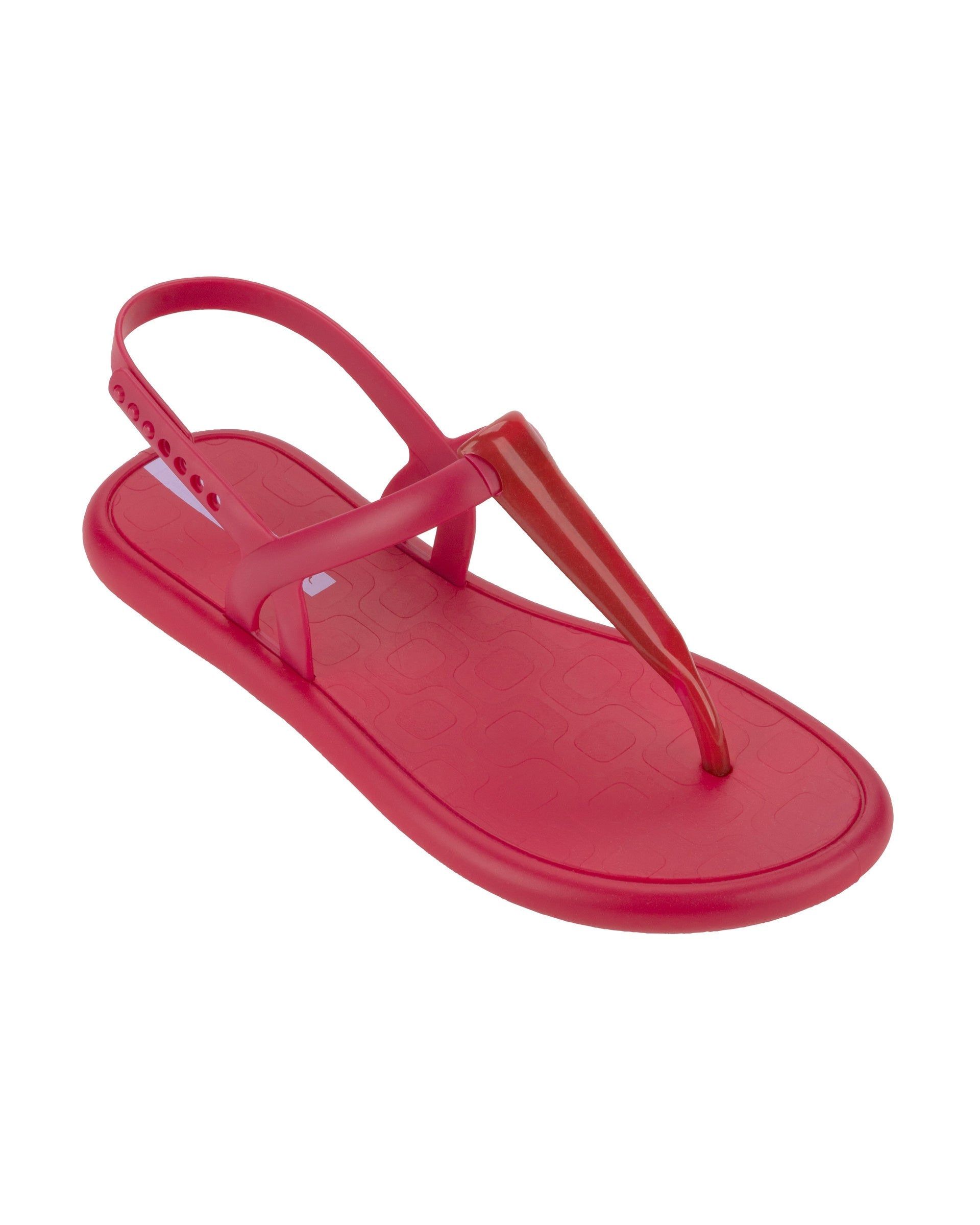 Red / Red Ipanema Glossy Sandal | 8350FUKVA